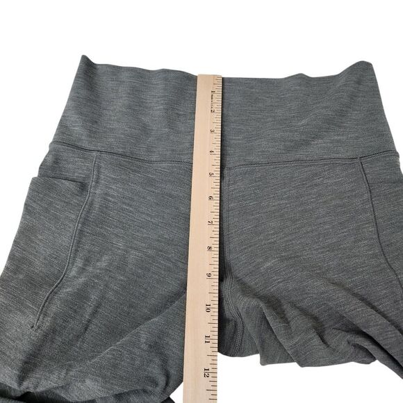 Athleta Leggings Medium Tall MT Green Gray Salutation Stash Pocket II 7/8 Tight‎ - Picture 11 of 12